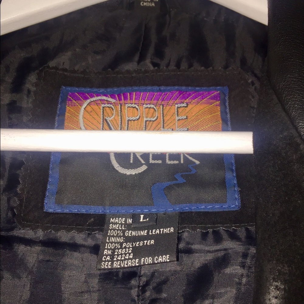 Cripple Creek Leather Jacket with Snakeskin Print - Picture 5 of 7